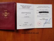 Legitymacja Złote Odznaczenie Im. Janka Krasickiego